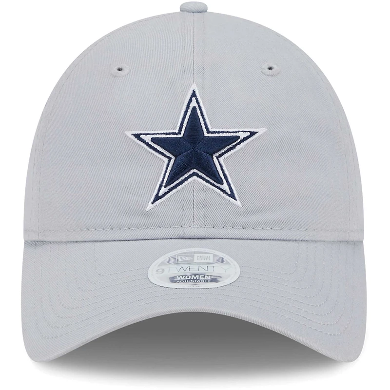Women's New Era Gray Dallas Cowboys Main Core Classic 2.0 9TWENTY Adjustable Hat