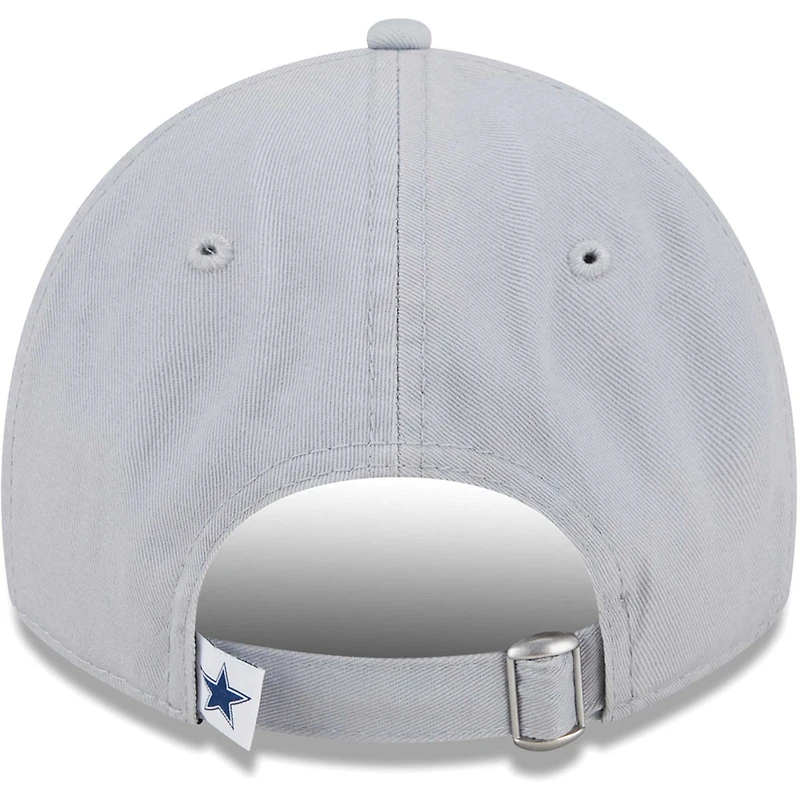 Women's New Era Gray Dallas Cowboys Main Core Classic 2.0 9TWENTY Adjustable Hat