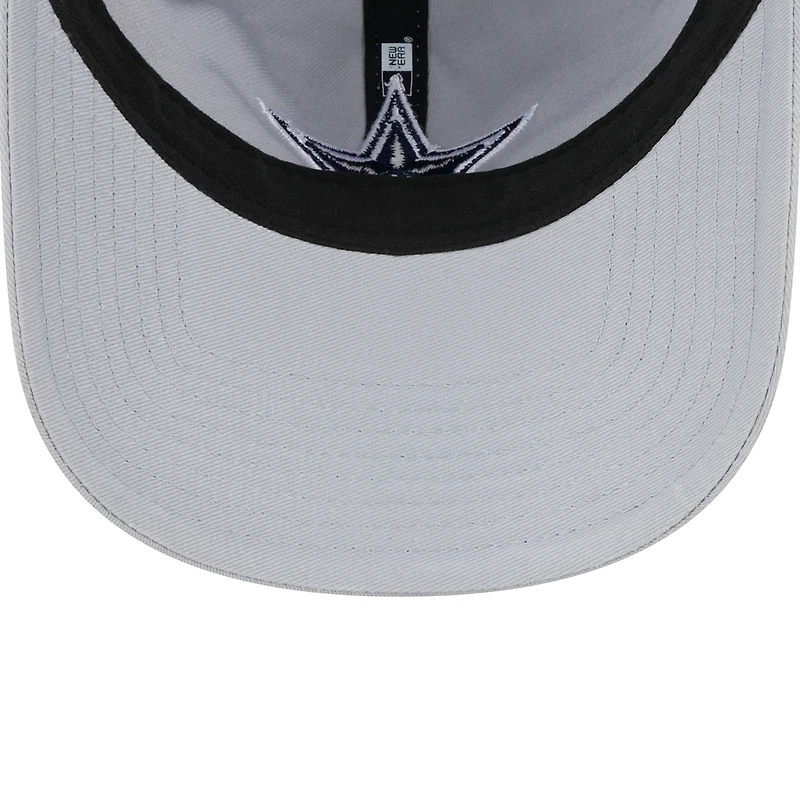 Women's New Era Gray Dallas Cowboys Main Core Classic 2.0 9TWENTY Adjustable Hat
