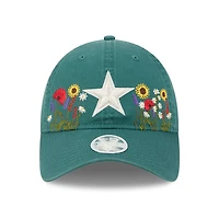 Women's New Era  Green Dallas Cowboys Wildflower 9TWENTY Adjustable Hat
