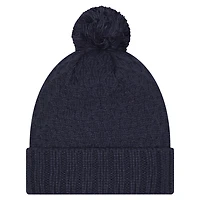 Women's New Era Navy Dallas Cowboys Active Chunky Cuffed Knit Hat with Pom