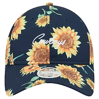 Casquette ajustable 9TWENTY Adventure Sunflower de Dallas Cowboys de New Era pour femme, bleu marine