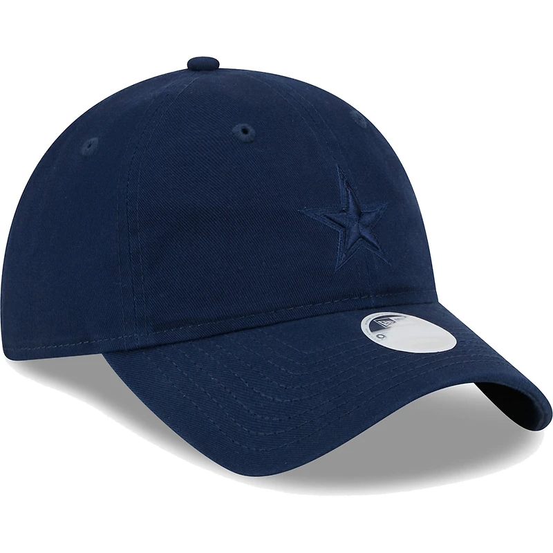 Casquette réglable 9TWENTY New Era bleu marine Dallas Cowboys Color Pack pour femme