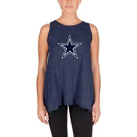 Débardeur actif à teinture spatiale grande taille New Era pour femmes des Dallas Cowboys bleu marine