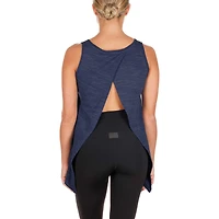 Débardeur actif à teinture spatiale grande taille New Era pour femmes des Dallas Cowboys bleu marine