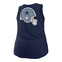 Débardeur New Era bleu marine Dallas Cowboys pour femme, grandes tailles