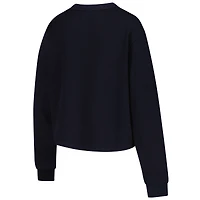 T-shirt court thermique à manches longues pour femme New Era Dallas Cowboys Sport Night bleu marine