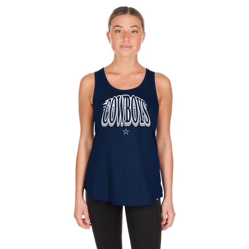 Women's New Era Navy Dallas Cowboys Summer Tank Top