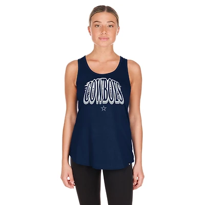 Women's New Era  Navy Dallas Cowboys Summer Tank Top
