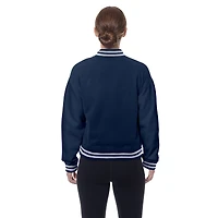 Veste polaire à boutons-pression New Era bleu marine Dallas Cowboys pour femme
