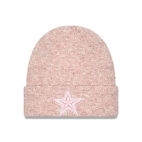 Women's New Era Pink Dallas Cowboys Metallic Cuffed Knit Hat