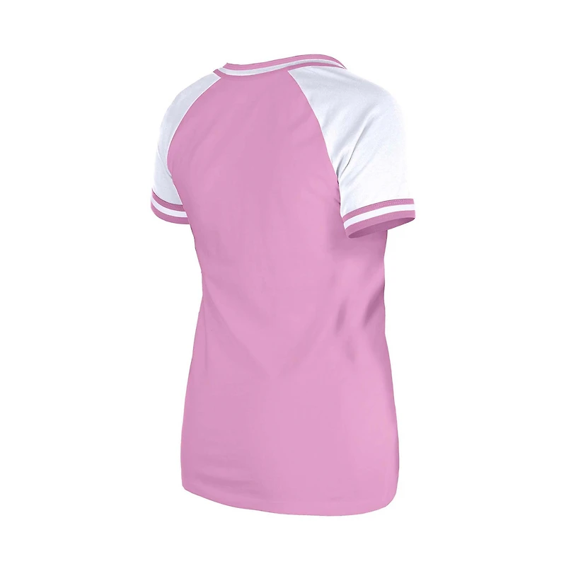Women's New Era Pink Dallas Cowboys Mommy & Me V-Neck T-Shirt