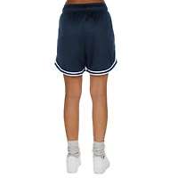 Short en maille Sport Classics argent/bleu marine New Era pour femme des Cowboys de Dallas