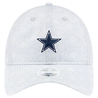 Women's New Era Silver Dallas Cowboys Smiley 9TWENTY Adjustable Hat