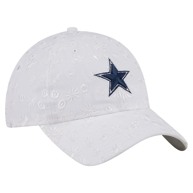 Women's New Era  White Dallas Cowboys Floral 9TWENTY Adjustable Hat