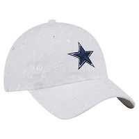 Women's New Era  White Dallas Cowboys Floral 9TWENTY Adjustable Hat