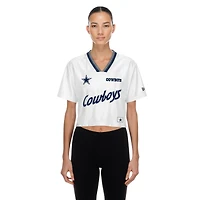Women's New Era White Dallas Cowboys Sport Classics Boxy Cropped Fashion Jersey