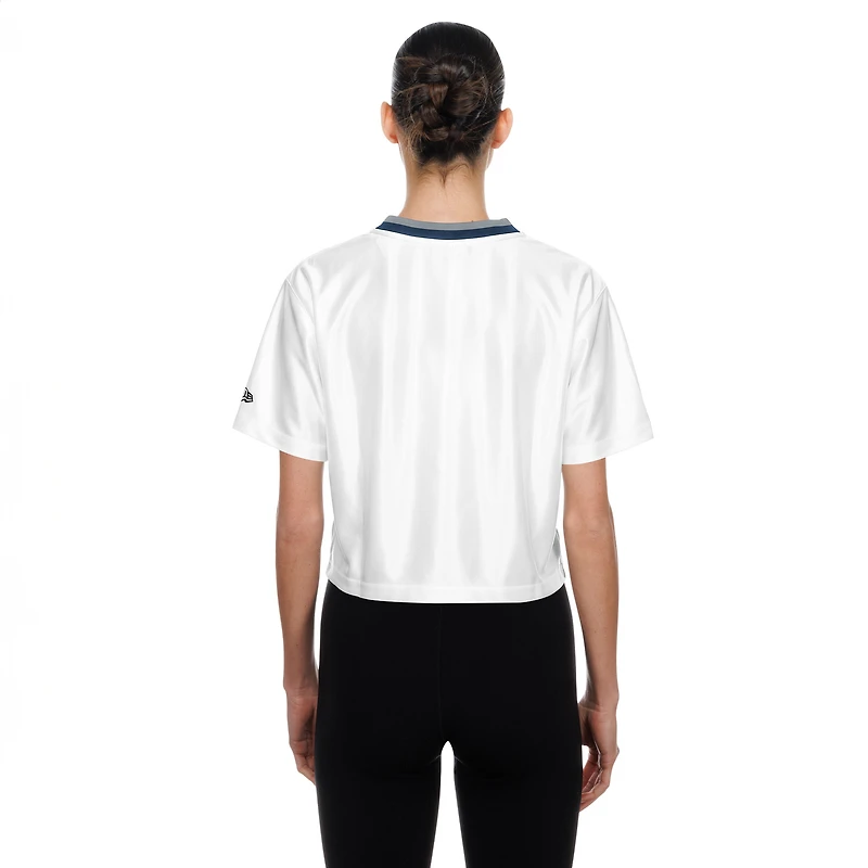 Women's New Era White Dallas Cowboys Sport Classics Boxy Cropped Fashion Jersey