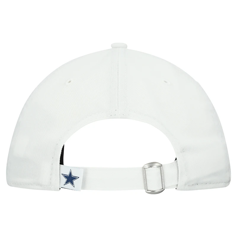 Women's New Era White Dallas Cowboys Team Fan 9TWENTY Adjustable Hat