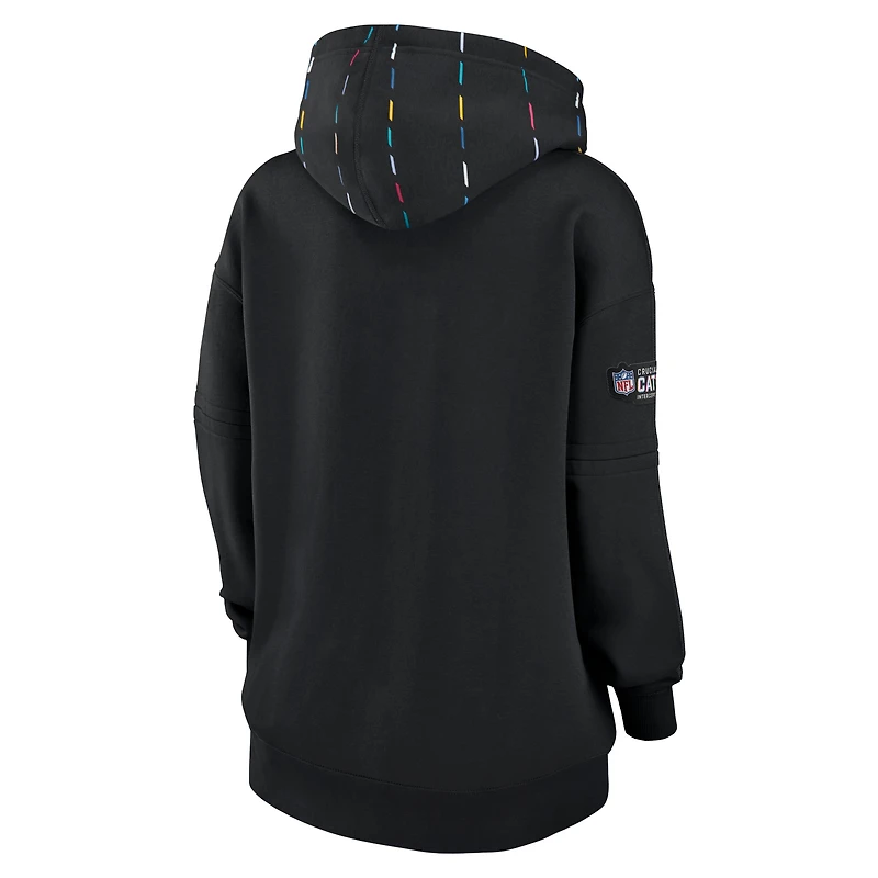 Sweat à capuche pour femme Nike Dallas Cowboys 2023 NFL Crucial Catch Club noir