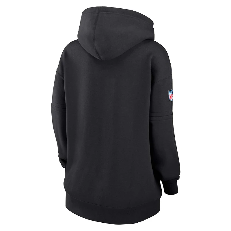 Sweat à capuche Nike noir Dallas Cowboys 2024 NFL Crucial Catch Club pour femme