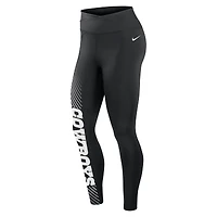 Women's Nike Black Dallas Cowboys Primetime Yard Line Leggings