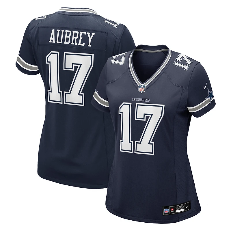 Women's Nike Brandon Aubrey Navy Dallas Cowboys Team Game Jersey
