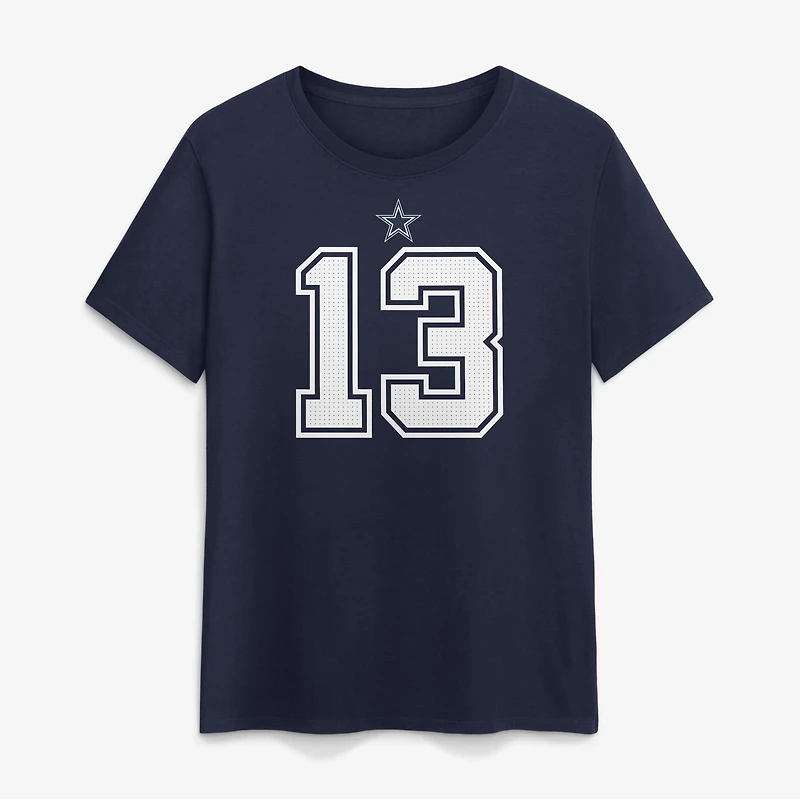 Women's Nike Caleb Downs Navy Dallas Cowboys Name & Number T-Shirt