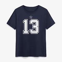 Women's Nike Caleb Downs Navy Dallas Cowboys Name & Number T-Shirt