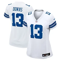 Maillot de match Nike Caleb Downs blanc pour femme, Dallas Cowboys
