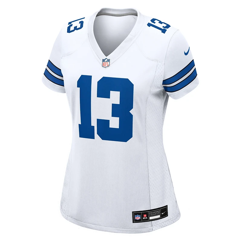 Maillot de match Nike Caleb Downs blanc pour femme, Dallas Cowboys