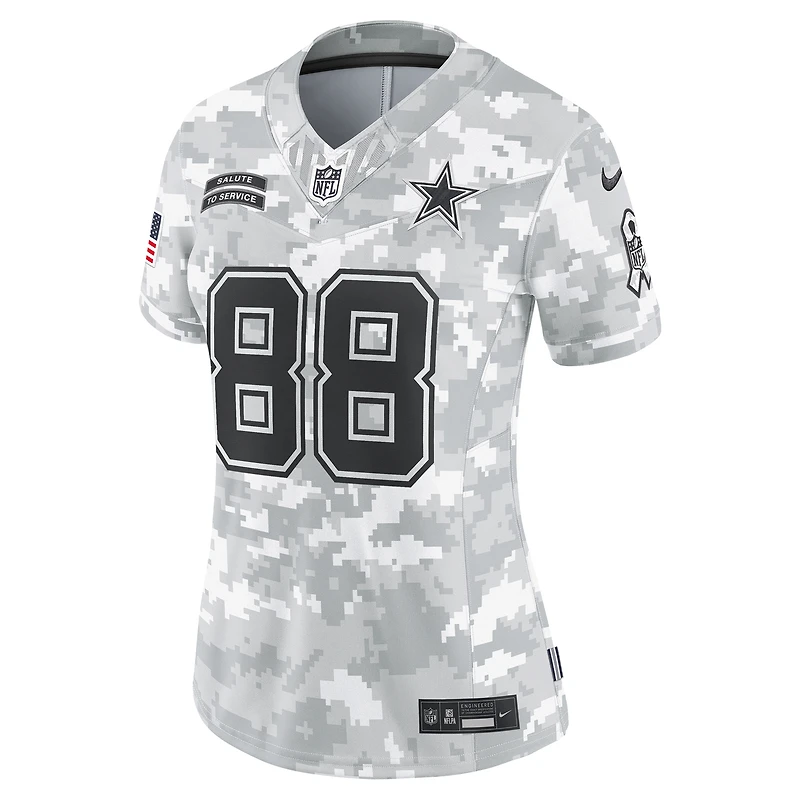 Women's Nike CeeDee Lamb Arctic Camo Dallas Cowboys 2024 Salute to Service Limited Jersey