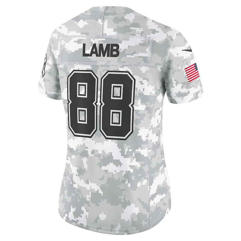 Women's Nike CeeDee Lamb Arctic Camo Dallas Cowboys 2024 Salute to Service Limited Jersey