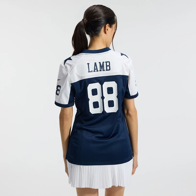 Maillot Nike CeeDee Lamb Navy pour femme des Dallas Cowboys - de l'équipe jeu alternatif