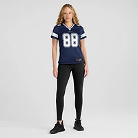 Maillot de match Nike CeeDee Lamb Navy pour femme des Dallas Cowboys