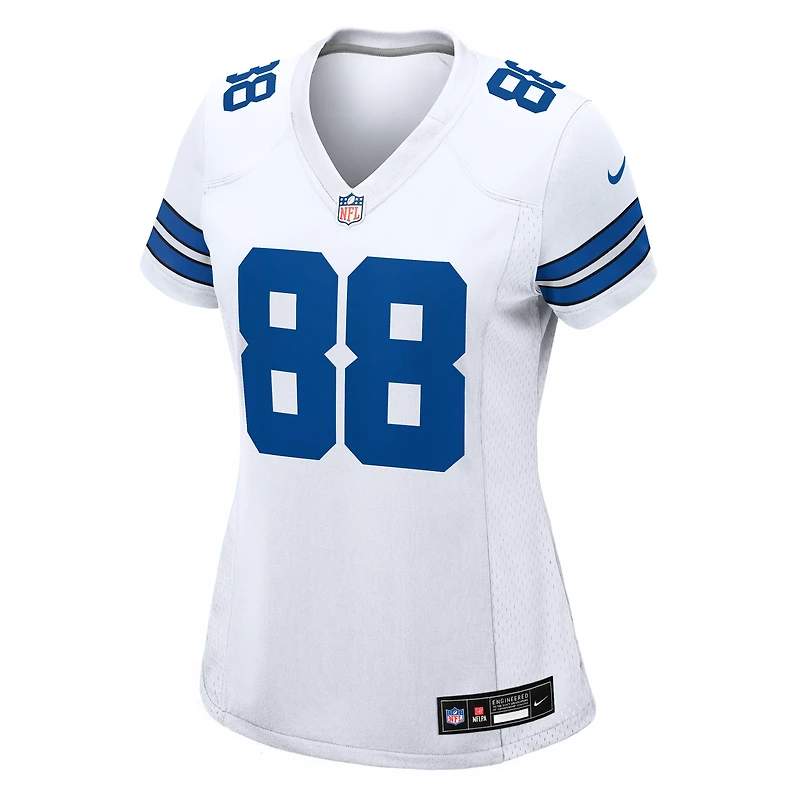 Maillot de match Nike CeeDee Lamb blanc pour femme des Dallas Cowboys