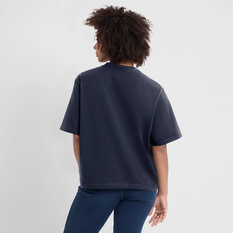 T-shirt Nike College Navy pour femme, coupe décontractée, essentiel, des Cowboys de Dallas
