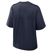 Women's Nike College Navy Dallas Cowboys Essential Relaxed Boxy T-Shirt