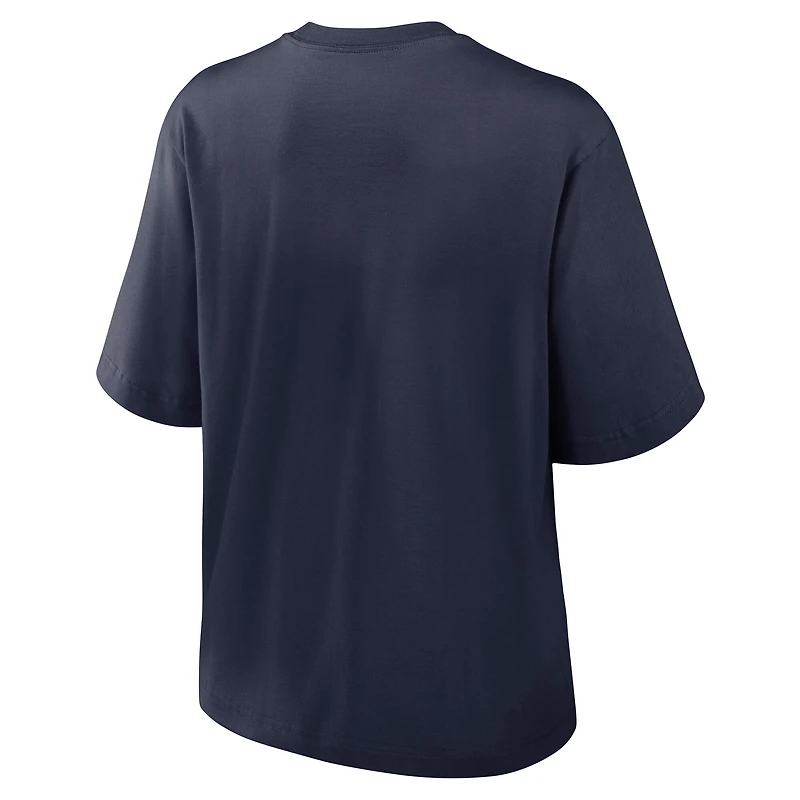 Women's Nike College Navy Dallas Cowboys Essential Relaxed Boxy T-Shirt