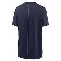 Women's Nike Cream/Navy Dallas Cowboys Wordmark Tri-Blend T-Shirt
