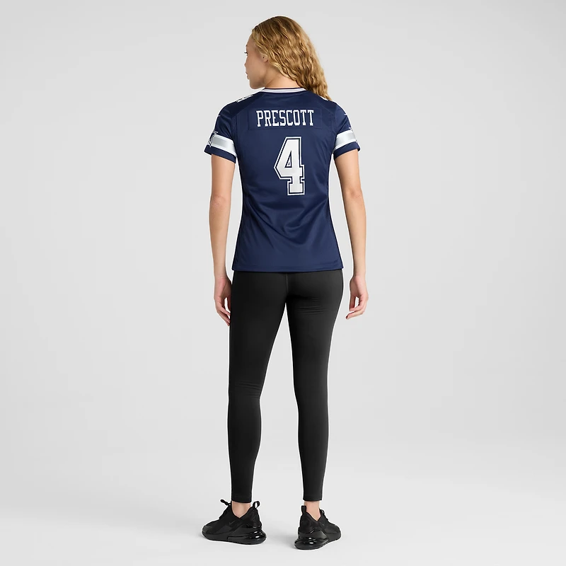 Joueur de jeu pour femmes Nike Dak Prescott Navy Dallas Cowboys - Maillot