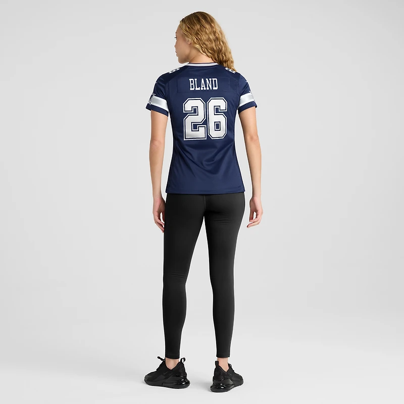 Maillot de match Nike DaRon Bland pour femmes, bleu marine, Dallas Cowboys