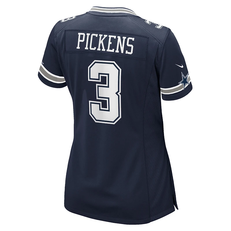 Maillot Nike George Pickens bleu marine des Cowboys de Dallas pour femme