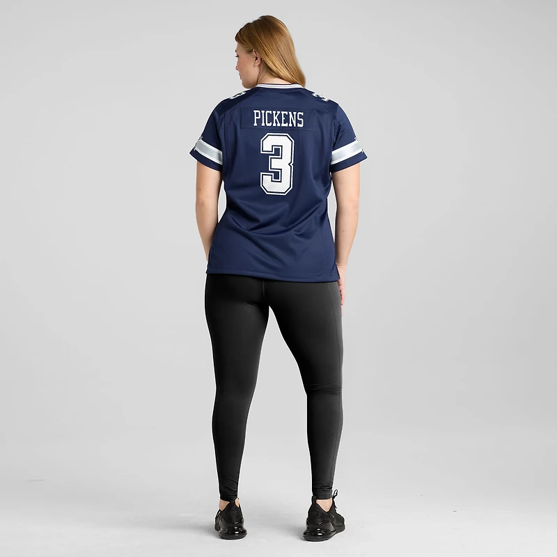 Maillot Nike George Pickens bleu marine des Cowboys de Dallas pour femme