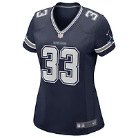 Maillot de match Nike Javonte Williams blanc des Dallas Cowboys pour femmes