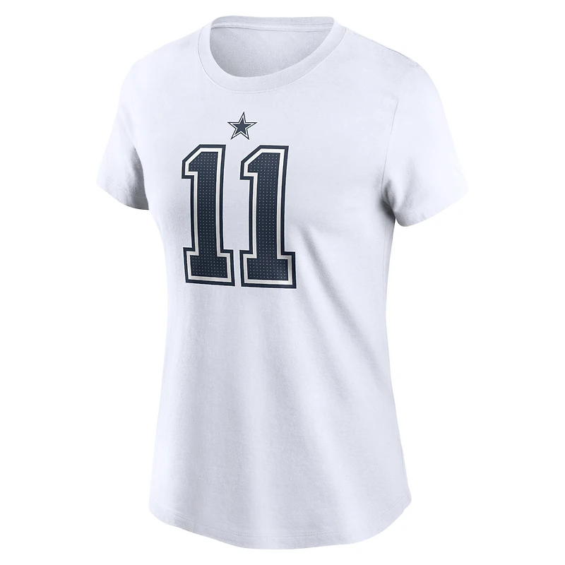 Women's Nike Micah Parsons White Dallas Cowboys Player Name & Number T-Shirt