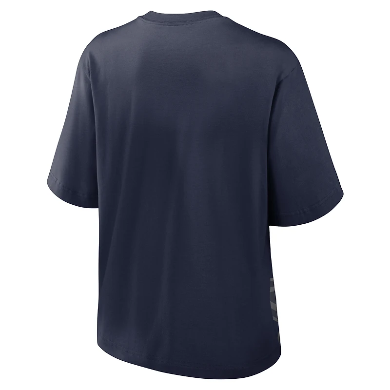 T-shirt carré Nike pour femmes, bleu marine, Dallas Cowboys