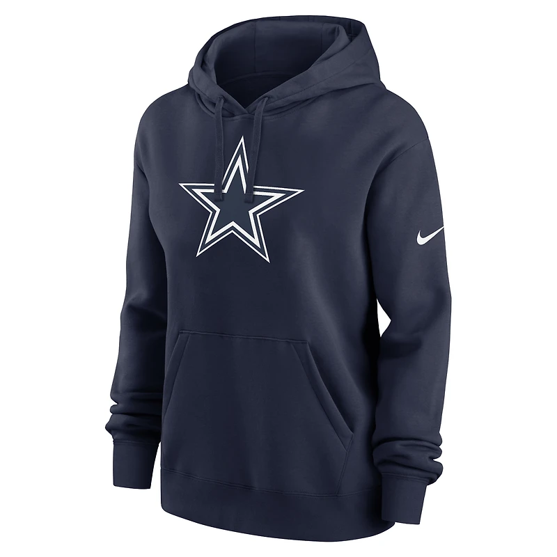 Women's Nike Navy Dallas Cowboys Club Fleece Hoodie