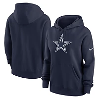 Sweat à capuche en polaire Nike pour femmes, bleu marine, Dallas Cowboys Club