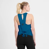 Women's Nike Navy Dallas Cowboys Glory Crisscross Dri-FIT Tank Top